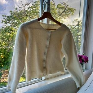 Vintage cashmere cream cardigan